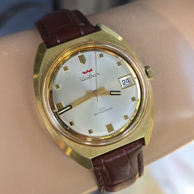 Vintage WALTHAM men's automatic watch R337 100Jewels swiss made