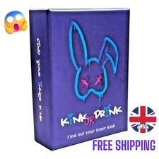 New - Kink or Drink Couples Card Game Spicy, Kinky & Naughty Date Night Game 18+