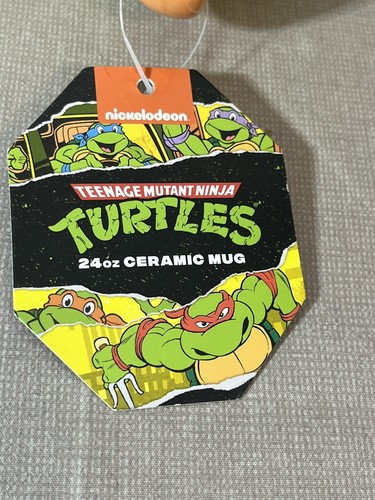 NEW Teenage Mutant Ninja Turtles Coffee Cups Set of 4 Ceramic Mug 24oz - Picture 6 of 9
