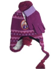 Disney Girls Frozen 2 Anna Beanie and Gloves Set