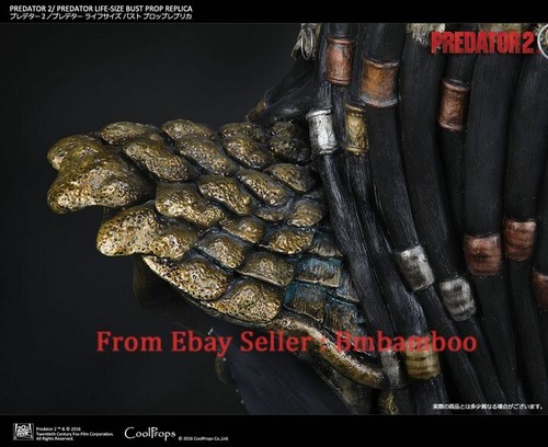 Coolprops X Sideshow 1/1 902665 Predator 2 Figure Bust Statue Model Collect Rare - Afbeelding 8 van 20