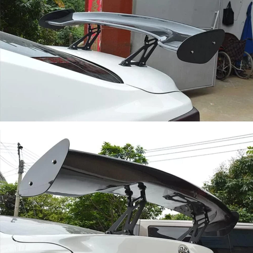 Alerón trasero de fibra de carbono para Peugeot 207 206 CC 57" ABS ESTILO GT EE. UU. Foto 4 de 4