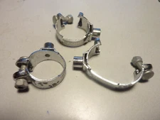 NOS 3 huret downtube shifter clamp gear lever bracket band NOS with screw/nut