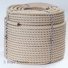 20MM EVERLASTO SYNTHETIC HEMP HEMPEX POLYHEMP DECKING GARDEN ROPE PER METRE