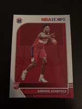 2019-20 NBA Hoops Admiral Schofield Rookie Card RC #231 Washington Wizards