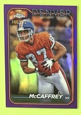 2024 Topps Chrome Ed McCaffrey Purple Refractor #/275 Denver Broncos Stanford