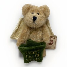 Boyds Bears 6 inches Mini Message Plush Ornament 2003  Pocket Full Of Wishes  