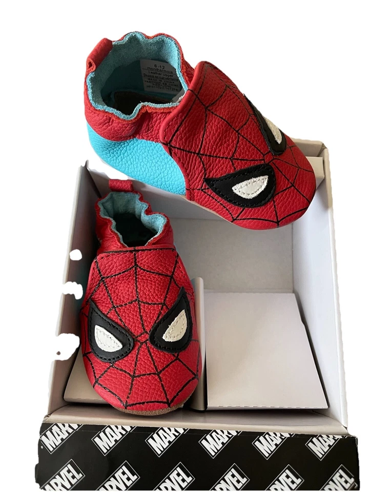 Новый Robeez Spider Man Marvel мягкая подошва туфли 0-6 месяцев - Изображение 2 из 4