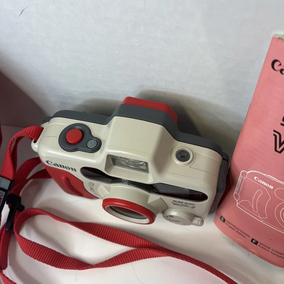 Canon Sure Shot WP-1 35mm Waterproof Film Camera W/Case & Manual Tested Working - Image 3 of 4