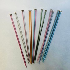 16 Vintage Bates Boye Zephr 14” Knitting Needles Lot Sizes  3 4 5 6 8 9 10 11 US