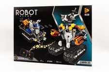 RC Gray Robot Tracked Vehicle 739 PCS Building Blocks Remote App 6+