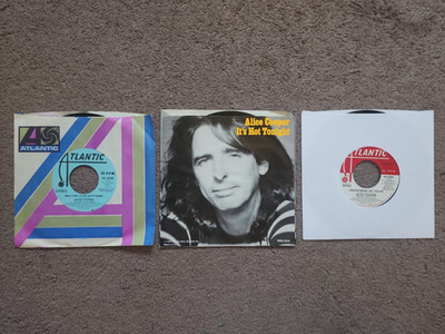 Lot of 3 Alice Cooper 45's Promo Welcome to Nightmare It's Hot Tonight EX