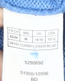 Damart Damen Pullover Pulli blau, Kragen, M - Bild 4 von 12