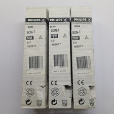 Lot Of 3 Philips SON-T 70W E27 High Pressure Sodium HPS Lamp Bulb Clear 2000K