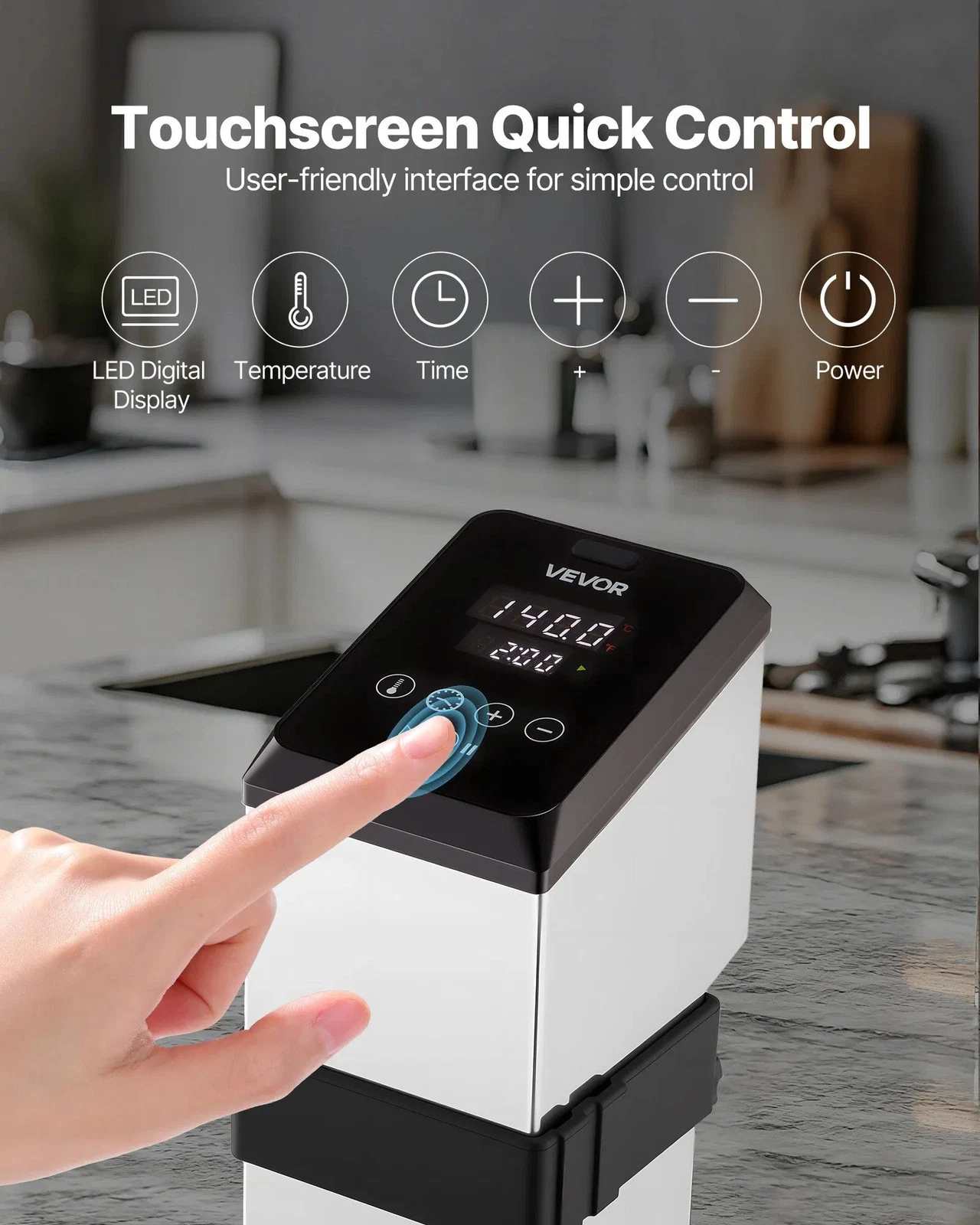 Sous Vide Precision Cooker, 1500W Sous-Vide Cooking Machine, Immersion Circulato