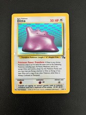 Ditto 3/62 Hole Rare Fossil Set Pokemon Card - MP