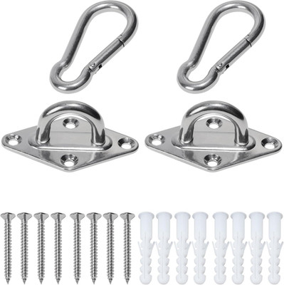1000 Lb Capacity Heavy Duty Hammock Hanging Kit 2Pcs Swing Hanger Porch Swing Ha