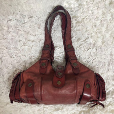 Borsa a mano CHLOE Silverado in pelle vino rosso vintage Y2K rara unisex usat...