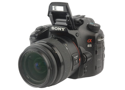 Sony alpha SLT-A65V Spiegelreflexkamera mit 24 MP + Sony SAL18552 Objektiv