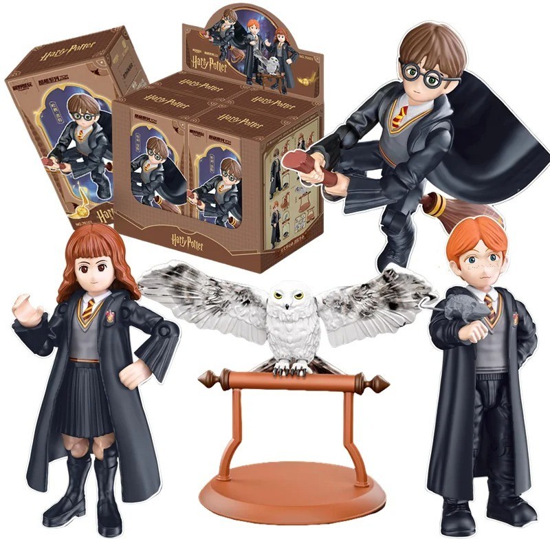Harry Potter Original Action Figures Blind Box Hermione Ron Edvige Toys Gifts