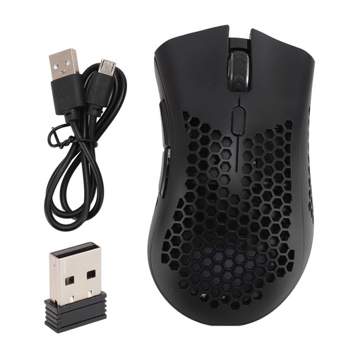Mouse Gaming Wireless Rgb Luce 3 Dpi Regolazione 6 Pulsanti Programmati Comp AM - Foto 7 di 23