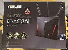 ASUS RT-AC86U AC2900 Dual Band Gigabit Wi-Fi Router, 4-Port, USB, Black