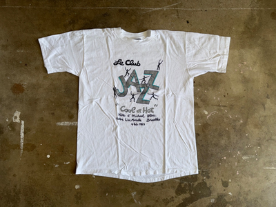 ミュージシャン THE LLICA CLUB 1995 Limited T-shirt 80s VINTAGE MICHAEL STARS ARTIST T-SHIRT LE CLUB JAZZ FRENCH ART