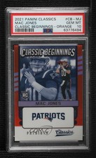 2021 Panini Classics Classic Beginnings Orange 4/10 Mac Jones PSA 10 GEM MT 3hd