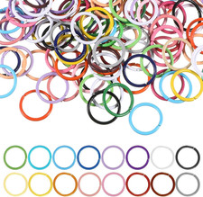 200 Pieces Colored Jump Rings 10Mm Open Jump Rings for Jewelry Making Colorful I