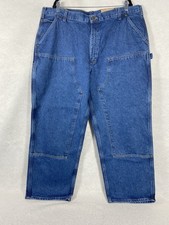 Carhartt Mens 42x30 Loose Original Fit Double-Front Washed Logger Dungarees NEW