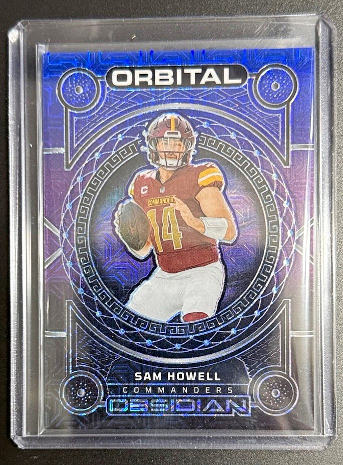 Panini 2023 Obsidian Football Orbital Sam Howell Commanders #25 Serial 4/5