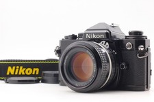MINT Nikon FE Black 35mm Film Camera Ai Nikkor 50mm f1.4 Lens MF-12 From JAPAN