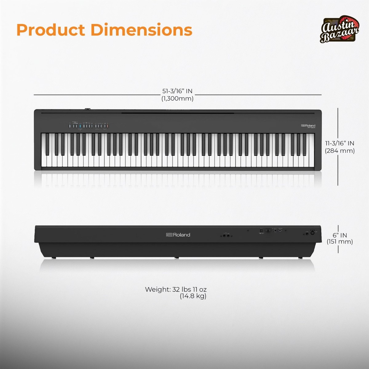 Roland FP-30X 88-Key Digital Piano - Black w/ Adjustable Stand | eBay