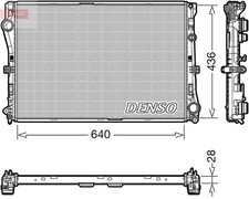 Engine Cooling Radiator Fits Mercedes-Benz C-Class E-Class GLC DENSO DRM17103