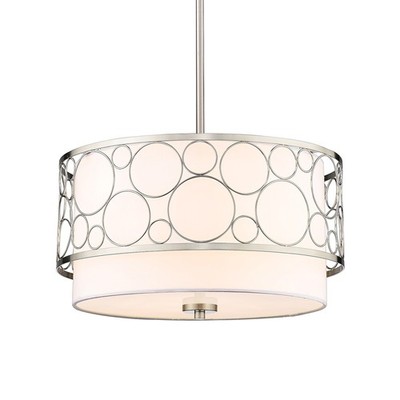 Z-Lite 197-17 Kendall 3 Light 17''W Pendant - Nickel