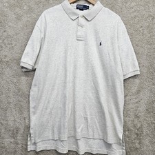 Polo Ralph Lauren Men  s XL Gray Short Sleeve Polo Shirt Cotton Classic Fit