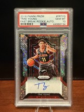 2018 Panini Prizm Trae Young Rookie Fast Break Auto #FR-TYG PSA 10 💎