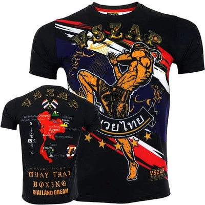 Herren Fashion Muay Thai 3D T-Shirt Rundhals Unisex Sommer Streetwear Kickboxen