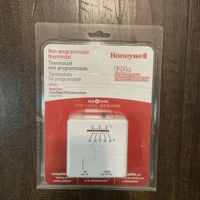 Simple Honeywell Basic Thermostat CT31A heating / cooling system easy to install