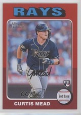 2024 Topps Heritage Rookies Red Border Curtis Mead (White Above Card Number) 4z8