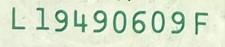 Birthday/Anniversary, One Dollar Bill,Fancy Sn; September 6, 1949 / June 9, 1949