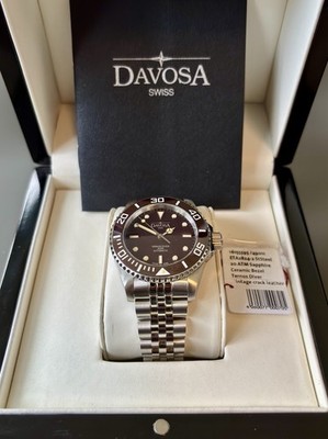 Davosa Ternos Vintage Diver Herren Automatik 200m Edelstahl Ref 16155595