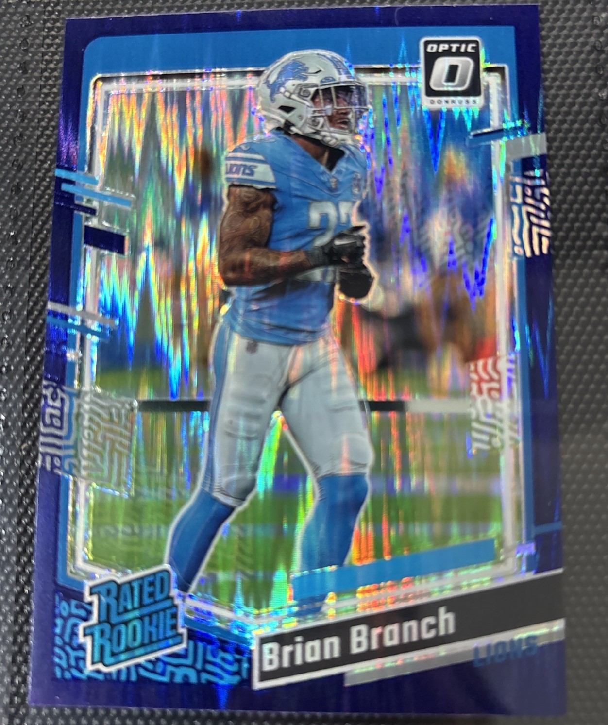 Brian Branch Panini Donruss Optic #233 Purple Shock
