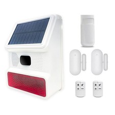 Solar 433mhz Wireless Home Security DIY burglar Alarm system, House Garage Alarm
