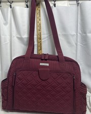 Retired Large VERA BRADLEY Make A Change Baby Diaper Bag Raisin-B2