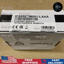 Emerson IC695ETM001-LAAA Ethernet Module for RX3i PLC NEW in Box US Free TAX