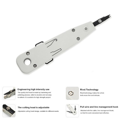 Kd-1 Wire Cutter Telecom Pliers Trapezoidal Module Network Cable Punch Tool n - Afbeelding 6 van 8