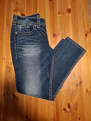 Suki Mid Silver Jeans Blau 28 Damen