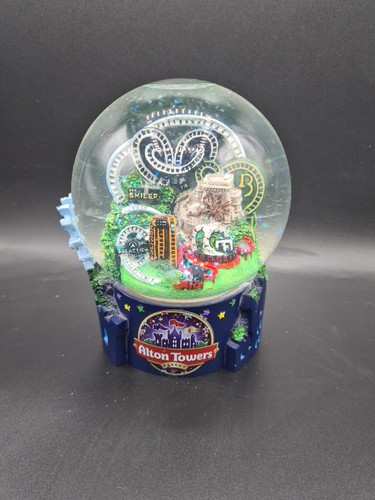 Alton Towers Snow Globe Ornament Statue A5