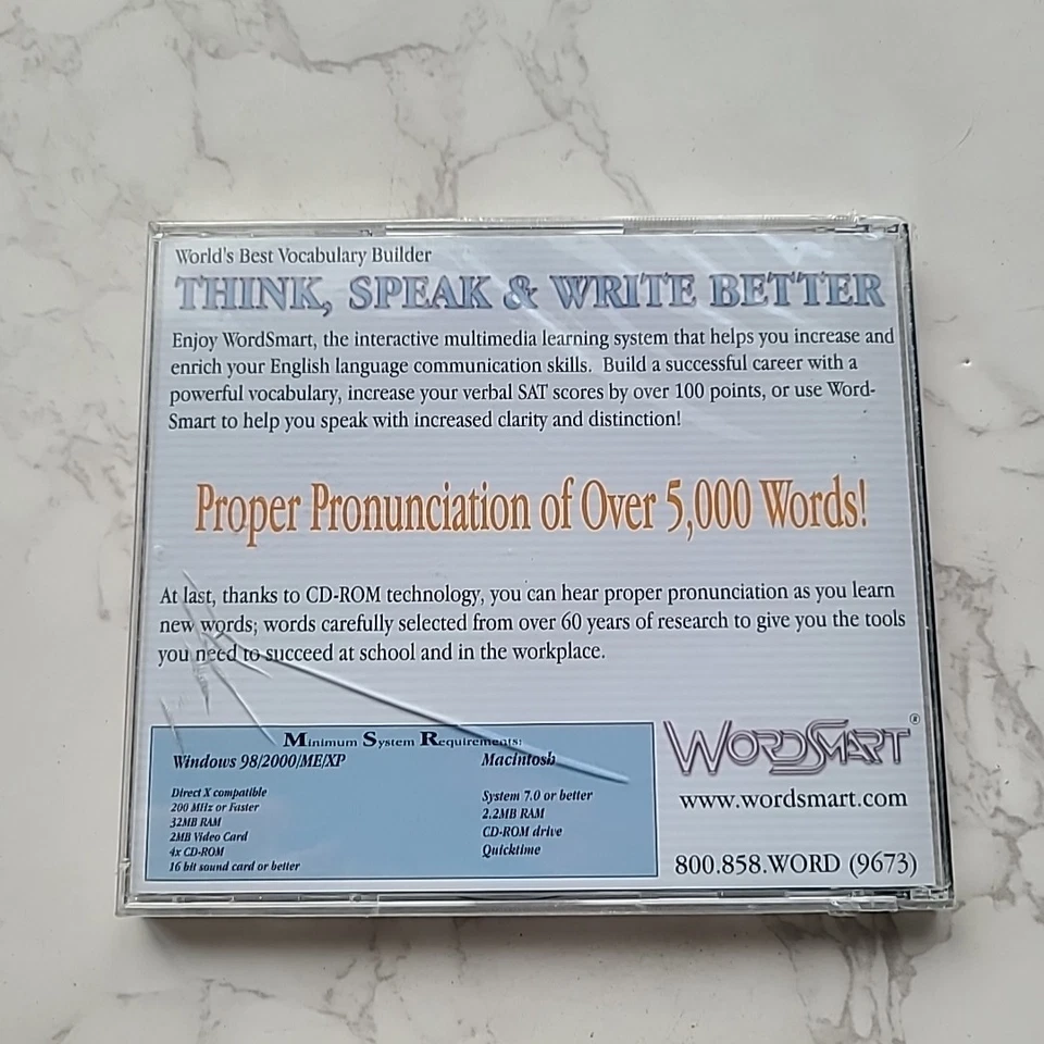 NEW (case worn) WordSmart Think Speak & Write Better Volume H windows, MAC LOOK! - Image 3 of 4